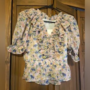 Endless Rose floral Peplum blouse